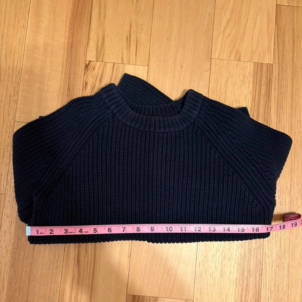 Quince 100% Organic Cotton Fisherman Crew Sweater - Picture 5 of 6